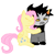 Size: 600x600 | Tagged: safe, artist:wolferahm, fluttershy, pegasus, pony, female, homestuck, karkat vantas, mare