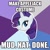 Size: 600x600 | Tagged: safe, rarity, pony, unicorn, advice meme, female, image macro, mare, purple mane, solo, white coat