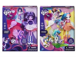 Size: 640x480 | Tagged: safe, princess celestia, twilight sparkle, twilight sparkle (alicorn), alicorn, equestria girls, merchandise, official, ponied up