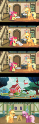 Size: 1280x4067 | Tagged: safe, artist:lorntak, apple bloom, applejack, cheerilee, earth pony, pony, ponyville schoolhouse, rugrats