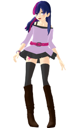 Size: 700x1200 | Tagged: safe, artist:pistachi-o, derpibooru import, twilight sparkle, humanized, mmd, solo