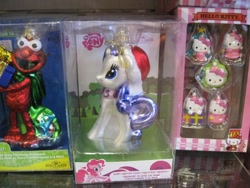 Size: 1024x768 | Tagged: safe, rarity, pony, unicorn, christmas, elmo, hello kitty, merchandise, ornament, sanrio, sesame street, toy