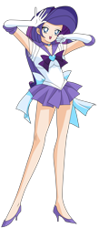 Size: 3000x6852 | Tagged: safe, artist:luuandherdraws, rarity, human, clothes, crossover, humanized, sailor moon, solo