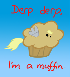 Size: 583x640 | Tagged: safe, artist:davrockist, derpy hooves, pegasus, pony, beep beep, female, mare, muffin, solo