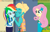 Size: 1239x803 | Tagged: safe, artist:conikiblasu-fan, derpibooru import, fluttershy, rainbow dash, zephyr breeze, better together, equestria girls, overpowered (equestria girls), blushing, clothes, dress, female, imminent kissing, male, patreon, patreon logo, shipping, straight, zephdash