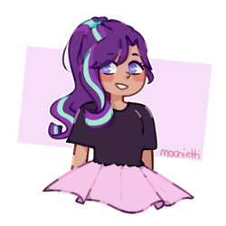 Size: 390x390 | Tagged: safe, artist:mochietti, starlight glimmer, human, clothes, humanized, solo