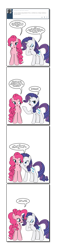 Size: 840x3488 | Tagged: safe, artist:dekomaru, pinkie pie, rarity, earth pony, pony, unicorn, tumblr, tumblr:ask twixie