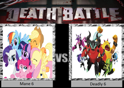 Size: 897x642 | Tagged: safe, derpibooru import, applejack, fluttershy, pinkie pie, rainbow dash, rarity, twilight sparkle, earth pony, pegasus, pony, unicorn, crossover, deadly six, death battle, exploitable meme, mane six, meme, sonic the hedgehog (series)