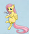 Size: 500x585 | Tagged: safe, artist:el-yeguero, fluttershy, pegasus, pony, cute, looking at you, lying down, on side, plushie, solo