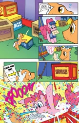 Size: 561x867 | Tagged: safe, artist:benbates, idw, pinkie pie, earth pony, pony, spoiler:comicm05, comic, mail, ponyacci