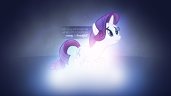 Size: 1920x1080 | Tagged: safe, artist:adrianimpalamata, rarity, pony, unicorn, glow, lana del rey, solo, song reference, vector, wallpaper, young & beautiful