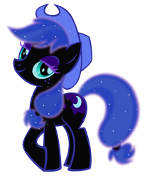 Size: 1496x1810 | Tagged: safe, artist:durpy, color edit, applejack, nightmare moon, earth pony, pony, simple background, solo, transparent background, vector