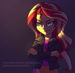 Size: 620x603 | Tagged: safe, artist:raikoh, sunset shimmer, equestria girls, female, solo