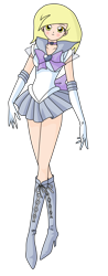 Size: 1600x4091 | Tagged: safe, artist:luuandherdraws, derpy hooves, human, humanized, sailor moon, solo