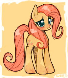 Size: 854x967 | Tagged: safe, artist:kunaike, fluttershy, pegasus, pony, female, mare, pink mane, solo, yellow coat