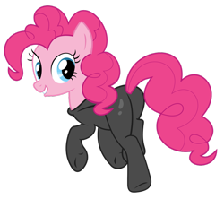 Size: 900x799 | Tagged: safe, artist:alexiy777, pinkie pie, earth pony, pony, catsuit, lip bite, plot, solo