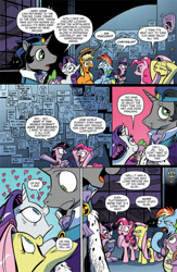 Size: 630x969 | Tagged: safe, derpibooru import, idw, applejack, fluttershy, king sombra, pinkie pie, rainbow dash, rarity, twilight sparkle, twilight sparkle (alicorn), alicorn, earth pony, pegasus, pony, unicorn, spoiler:comic, spoiler:comic19, angry, boop, eye contact, female, floppy ears, frown, glare, good king sombra, heart, heart eyes, idw advertisement, mane six, mare, nose wrinkle, noseboop, open mouth, preview, smiling, unamused, wide eyes, wingding eyes