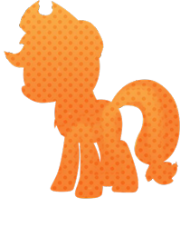 Size: 414x494 | Tagged: safe, artist:naaieditions, applejack, earth pony, pony, female, mare, silhouette