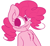 Size: 728x663 | Tagged: safe, artist:extradan, pinkie pie, earth pony, pony, chest fluff, female, mare, pink coat, pink mane, solo