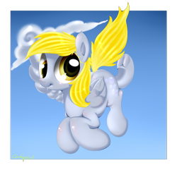 Size: 1869x1805 | Tagged: safe, artist:carligercarl, derpy hooves, pegasus, pony, female, mare, solo