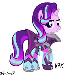 Size: 1280x1280 | Tagged: safe, artist:shadowphoenix, starlight glimmer, pony, crossover, overwatch, simple background, solo, sombra (overwatch), sombra glimmer, transparent background