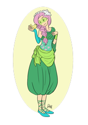 Size: 1280x1811 | Tagged: safe, artist:artbydana, fluttershy, bird, goggles, humanized, seer, superhero