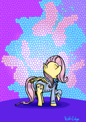 Size: 900x1273 | Tagged: safe, artist:voids-edge, fluttershy, pegasus, pony, clothes, female, mare, suit