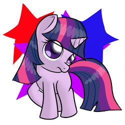 Size: 850x850 | Tagged: safe, artist:mister-markers, derpibooru import, twilight sparkle, pony, unicorn, female, filly, solo, young