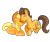 Size: 900x750 | Tagged: safe, artist:sirgalahadbw, applejack, caramel, earth pony, pony, carajack, female, male, shipping, straight