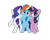 Size: 734x586 | Tagged: safe, derpibooru import, rainbow dash, rarity, twilight sparkle, twilight sparkle (alicorn), alicorn, pegasus, pony, unicorn, official, trio