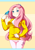 Size: 600x848 | Tagged: safe, artist:r0cket-cat, fluttershy, human, clothes, female, humanized, pink hair