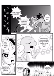 Size: 2203x3115 | Tagged: safe, artist:0ryomamikado0, derpibooru import, dusk shine, rarity, spike, twilight sparkle, dragon, pony, unicorn, comic, crying, manga, rule 63, the unexpected love life of dusk shine