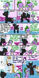 Size: 4000x8000 | Tagged: safe, artist:wickedsilly, prince blueblood, rarity, spike, thunderlane, dragon, pony, unicorn, comic, female, male, rariblood, rarilane, rarity gets all the stallions, shipping, sparity, straight