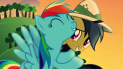 Size: 640x360 | Tagged: safe, derpibooru import, edit, edited screencap, screencap, daring do, rainbow dash, pegasus, pony, daring don't, retro, retro filter, vintage