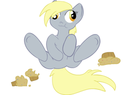 Size: 528x395 | Tagged: safe, artist:php10, derpy hooves, pegasus, pony, female, mare, muffin, solo