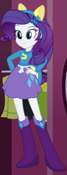 Size: 539x1390 | Tagged: safe, artist:liggliluff, rarity, equestria girls, boots, clothes, dressup game, high heel boots, shoes, show accurate, skirt, solo, sweater, wondercolts