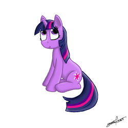 Size: 2000x2000 | Tagged: safe, artist:strachattack, derpibooru import, twilight sparkle, pony, unicorn, simple background, sitting, solo, transparent background