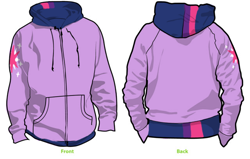 Size: 640x408 | Tagged: safe, artist:mslynk, derpibooru import, twilight sparkle, clothes, custom, cutie mark, design, hoodie