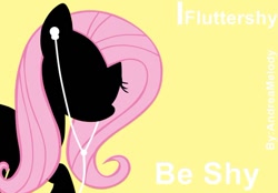 Size: 530x369 | Tagged: safe, artist:andreamelody, fluttershy, pegasus, pony, earbuds, ipod, solo