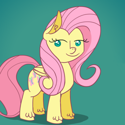 Size: 1000x1000 | Tagged: safe, artist:ponett, fluttershy, pegasus, pony, faic, female, le lenny face, mare