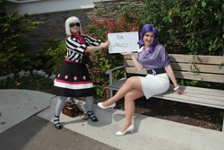 Size: 1024x683 | Tagged: safe, artist:phd cosplay, photo finish, rarity, human, cosplay, irl, irl human, photo