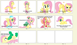 Size: 1530x887 | Tagged: safe, fluttershy, pegasus, pony, clothes, dress, gala dress, text, vulgar