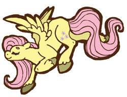 Size: 564x434 | Tagged: safe, artist:weepysheep, fluttershy, pegasus, pony, eyes closed, simple background, smiling, solo, sticker, white background