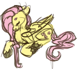 Size: 1356x1216 | Tagged: safe, artist:weepysheep, fluttershy, pegasus, pony, eyes closed, simple background, smiling, solo, transparent background