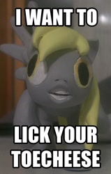 Size: 1094x1718 | Tagged: safe, derpy hooves, pegasus, pony, /mlp/, 4chan, caption, creepy, female, image macro, mare, sculpture, solo