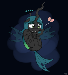 Size: 1280x1406 | Tagged: safe, artist:taurson, queen chrysalis, changeling, changeling queen, alone, atg 2019, broken hearts, curled up, cute, cutealis, female, former queen chrysalis, lonely, newbie artist training grounds, sad, sadorable