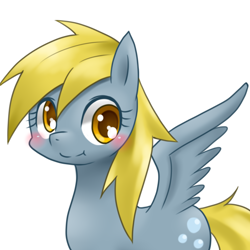 Size: 3000x3000 | Tagged: safe, artist:hashioaryut, derpy hooves, pegasus, pony, female, mare, pixiv, solo