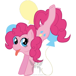 Size: 792x792 | Tagged: safe, artist:serenitythefaierikin, pinkie pie, earth pony, pony, female, mare, pink coat, pink mane, simple background, solo, transparent background