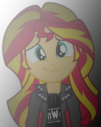 Size: 798x1001 | Tagged: safe, artist:digiradiance, sunset shimmer, equestria girls, new world order, nwo, solo, wcw, wrestling, wwe