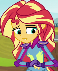 Size: 532x654 | Tagged: safe, edit, screencap, sunset shimmer, equestria girls, friendship games, inverted mouth, solo